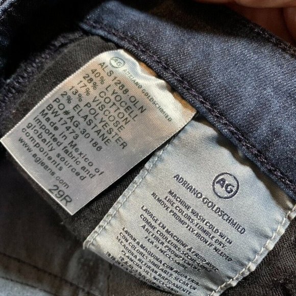 Adriano Goldschmied Womens 29 Denim Jeans Blue Skinny Legging Dark Wash Stretch - Picture 6 of 12